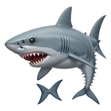 shark with tentacles sticker