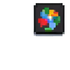 Pixel art with exactly two X characters and one 1 arranged as X1X sticker
