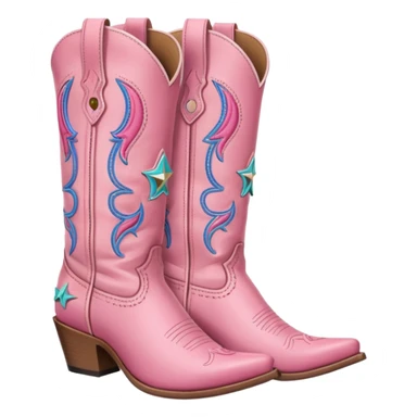 pink cowgirl boot sticker
