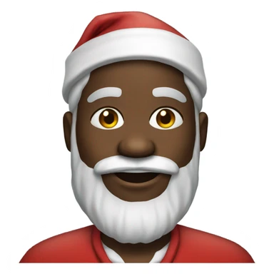 Black Santa clause sticker