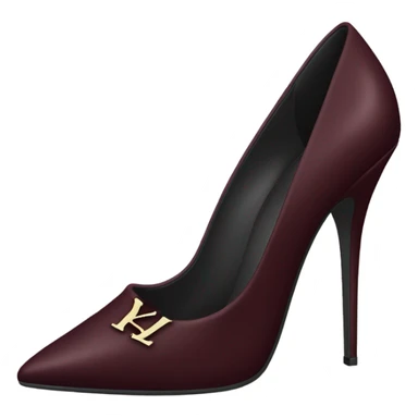 Maroon ysl low heels stiletto  sticker