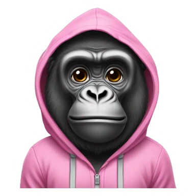 Gorilla Wearing A Pink Onesie sticker