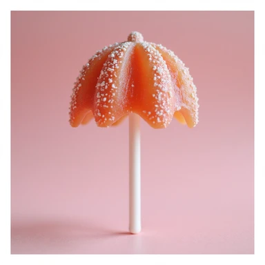 realistic dalgona candy with the umbrella shape from Squid Game sticker