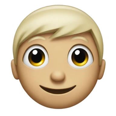 Rolling eyes and smile sticker