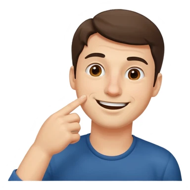 A handsome man picking his nose sticker