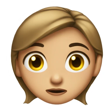 a girl rolling her eyes with disapproval sticker