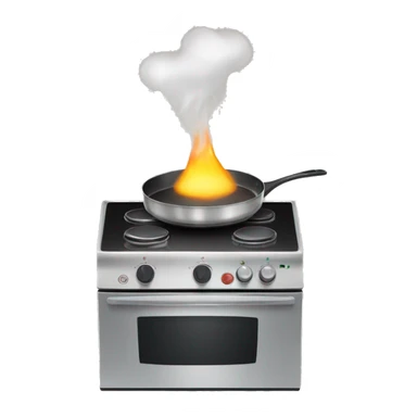 Saucepan on a cooking stove with four electric cooking rings sticker