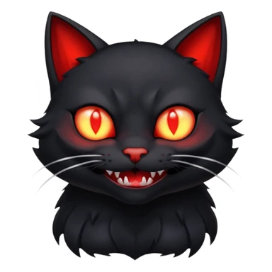  red vampire cat sticker