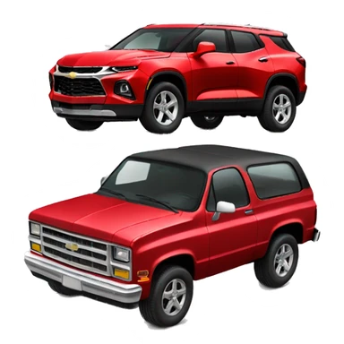 Cherry red Chevy blazer  sticker