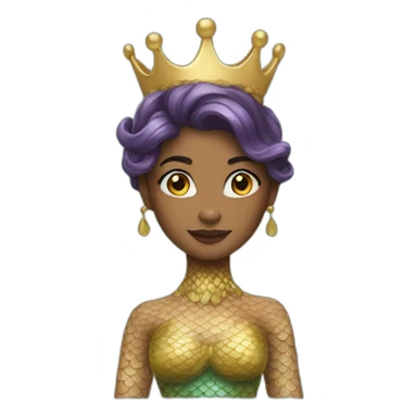 Mermaid queen sticker
