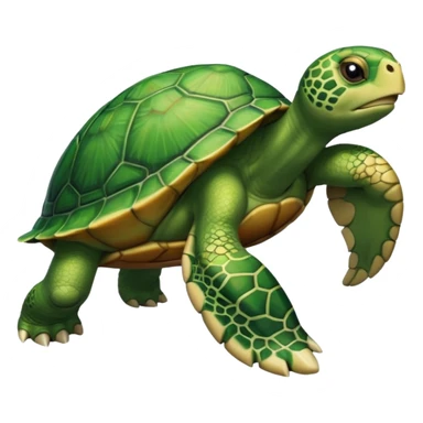 A human leg emoji combined with a turtle sticker