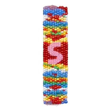beaded friendship bracelet that says lover sticker