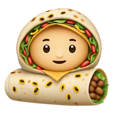 Bean burrito sticker