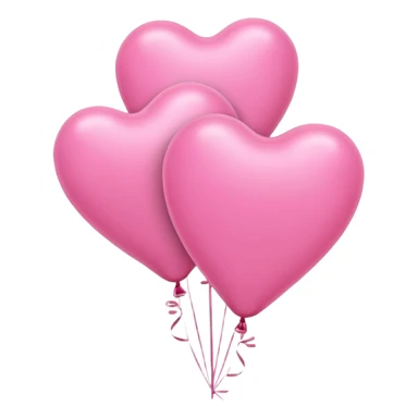 pink heart balloons sticker