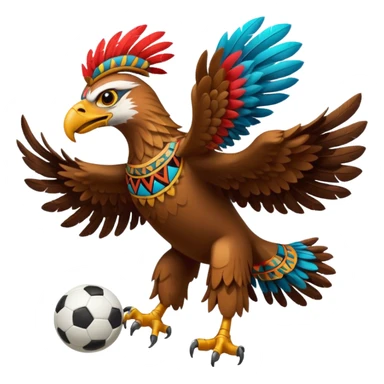 aguila azteca çque juega futbol sticker
