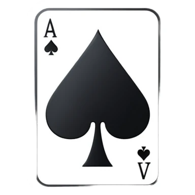 Ace of spades black sticker