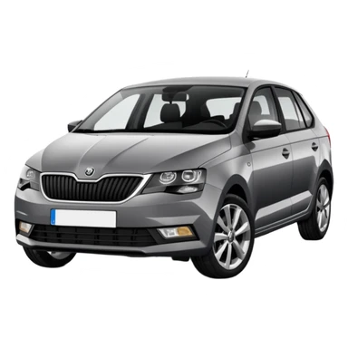 Dark grey Skoda Rapid 2018 spaceback sticker