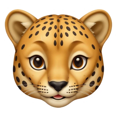 Tête de guépard qui sourit sticker