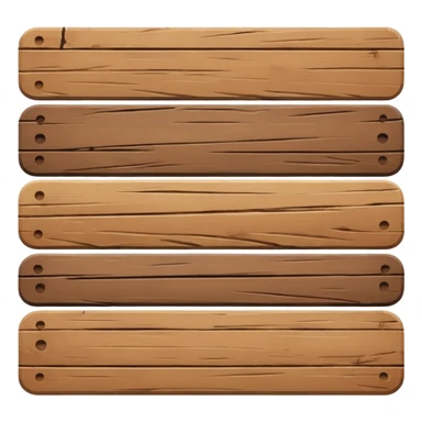 1 wooden plank sticker