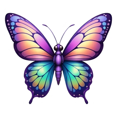 alien in a butterfly  sticker