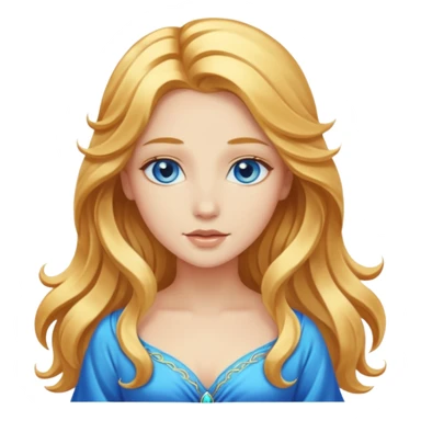 Girly goddess with flowing hair sticker