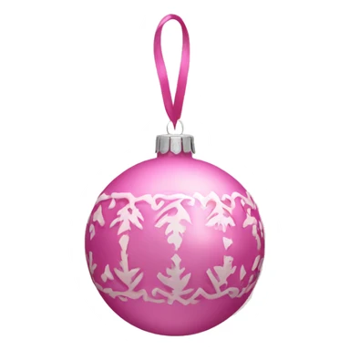 pink ornament with the name bianca on it  sticker