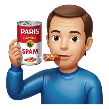  paris SPAM meat jeff koons inflatable sculpture art painting  sticker