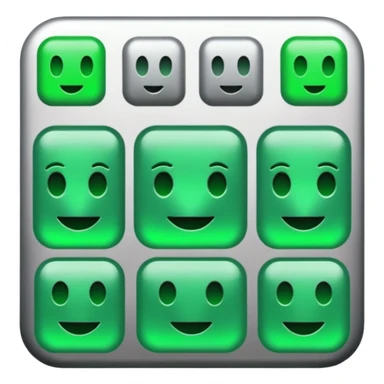 y3k emojis, that are technology based. im making an aesthetic for exe, gpt, error, silver, hints of green. think, the matrix & beyonce rennesance sticker