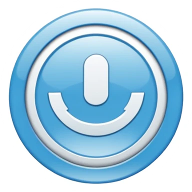 Génère un emoji représentant un badge de vérification : un cercle bleu clair avec un symbole ✔️ blanc au milieu, style simple et plat, comme sur les réseaux sociaux. sticker