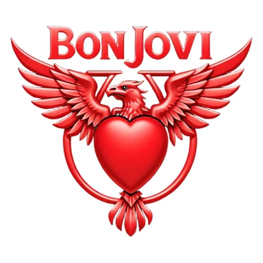 Bon Jovi 1986 band logo sticker