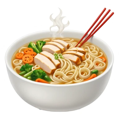 chicken noodles street food style  sticker