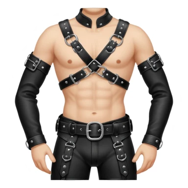 Male BDSM clothing, only the clothing is retained, excluding the head and body. sticker
