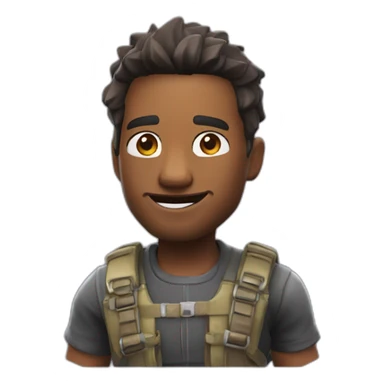 personne qui joue a fortnite  sticker
