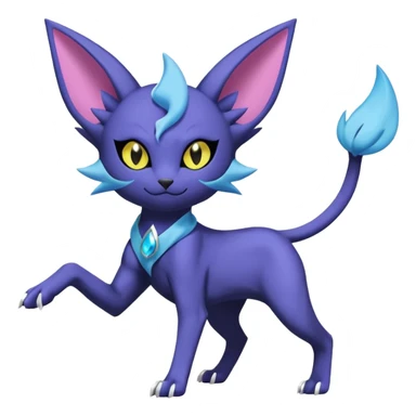 Luxray-Espeon-Absol-Dewott-fusion sticker