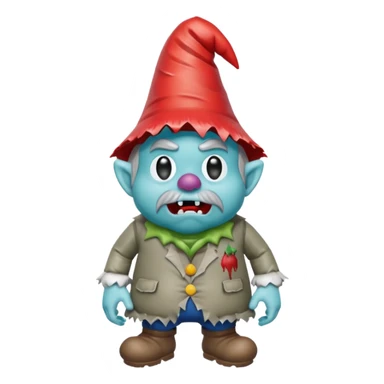   jeff koons inflatable puffy halloween zombie gnome sticker