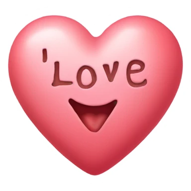 Heart with text I love you sticker