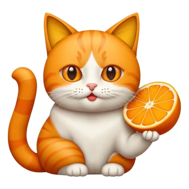 haz que un gato de color naranja esté lanzando un beso sticker