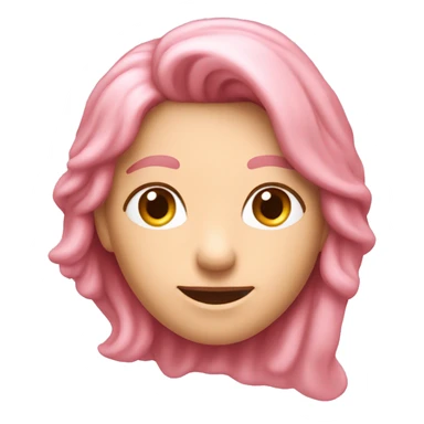 un cuore di colore rosa antico sticker