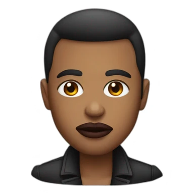 Gangster wearing lipstick  sticker