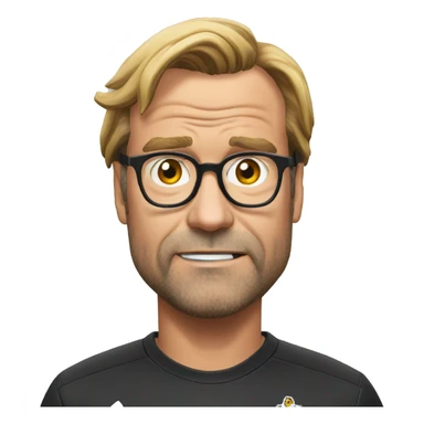 Klopp dizzy head sticker