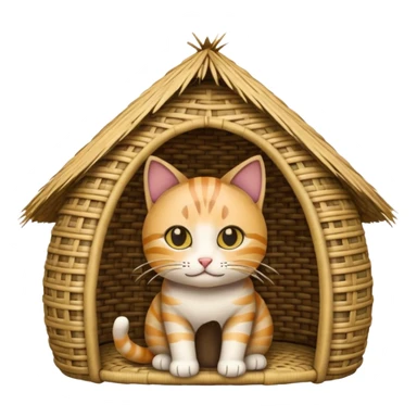 cat hut sticker