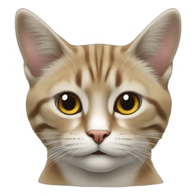 Rase de chat bangal sticker