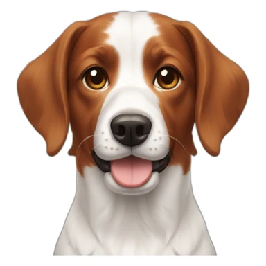Brittany dog sticker