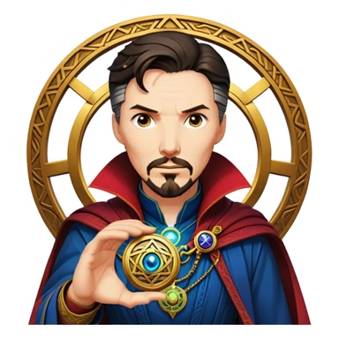 Doctor Strange with Eye of Agamotto amulet sticker