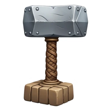 Thor hammer with nordic knots from Skane Sweden sticker