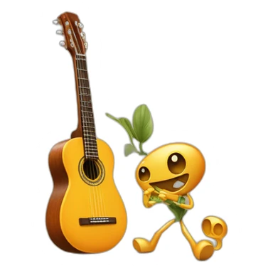 Un phasme qui joue de la guitare sticker