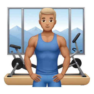Pilates masculino sticker