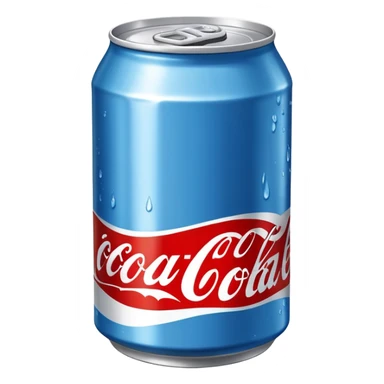 blue can of Coke sticker