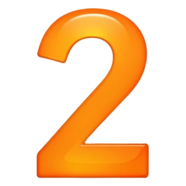 The number 2 with "min" indicator, like on a clock or timer display sticker