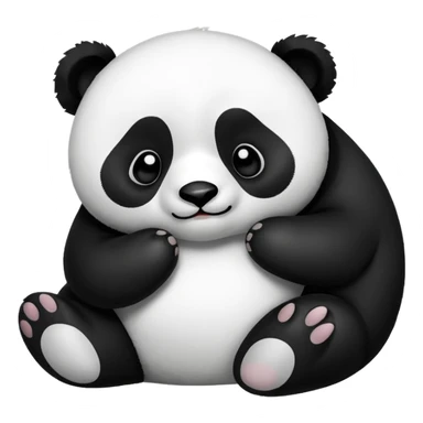 ying yang with panda sticker